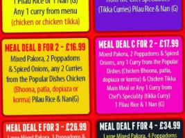 Chilli Cottage Indian Takeaway menu