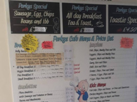 Porkys Cafe menu