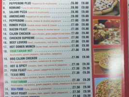 Clock House Pizza And Kebab menu