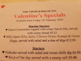 Church House menu