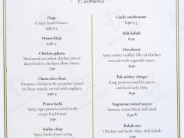 Ragini menu