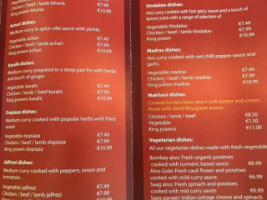 Spice Villa menu