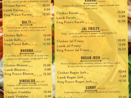 The Great Indian Cuisine menu