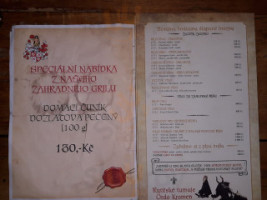 Středověká Krčma Dětenice menu