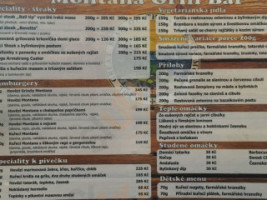 Montana Sport-grill menu