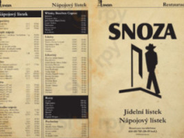 Restaurace Snoza menu