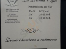 La Divinita Coffee menu