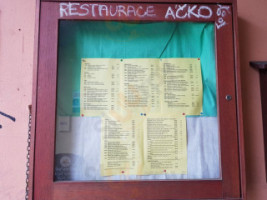 Restaurace Áčko menu