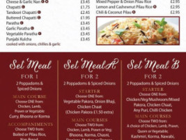 Mr Singh's menu