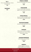 Rily's menu