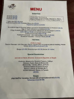 Tiffany's menu