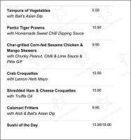 Bait menu