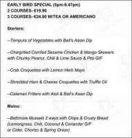 Bait menu