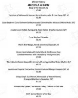 Coast menu
