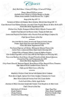Coast menu