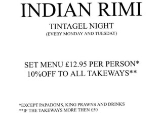 The Indian Rimi Uk/tintagel Tandoori