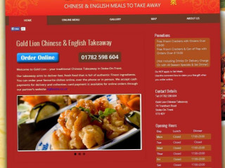 Gold Lion Chinese And English Takeaway