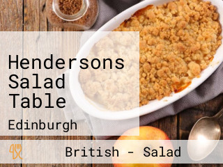Hendersons Salad Table