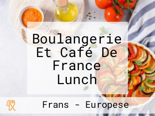 Boulangerie Et Café De France Lunch Bezorgen Den Bosch