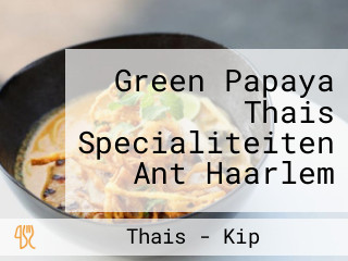 Green Papaya Thais Specialiteiten Ant Haarlem