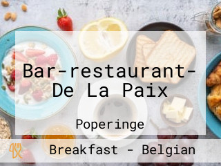 Bar-restaurant- De La Paix