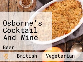 Osborne's Cocktail And Wine