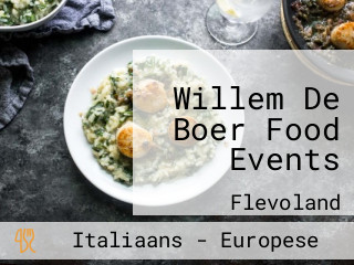 Willem De Boer Food Events