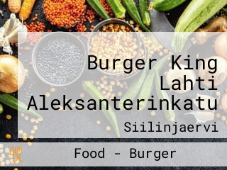 Burger King Lahti Aleksanterinkatu