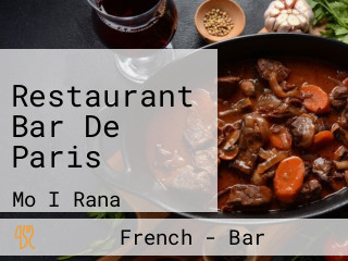 Restaurant Bar De Paris