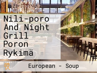 Nili-poro And Night Grill Poron Rykimä