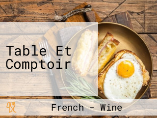 Table Et Comptoir