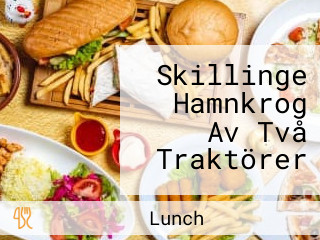 Skillinge Hamnkrog Av Två Traktörer