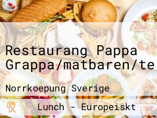 Restaurang Pappa Grappa/matbaren/terrassen