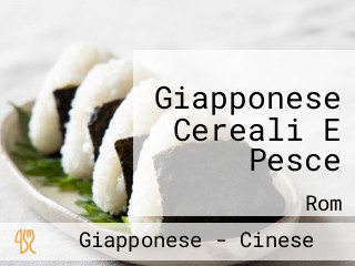 Giapponese Cereali E Pesce