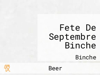 Fete De Septembre Binche