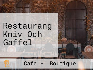 Restaurang Kniv Och Gaffel