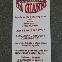 Pizzeria Da Gianni Diano Marina