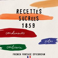 Recettes SucrÉes 1859